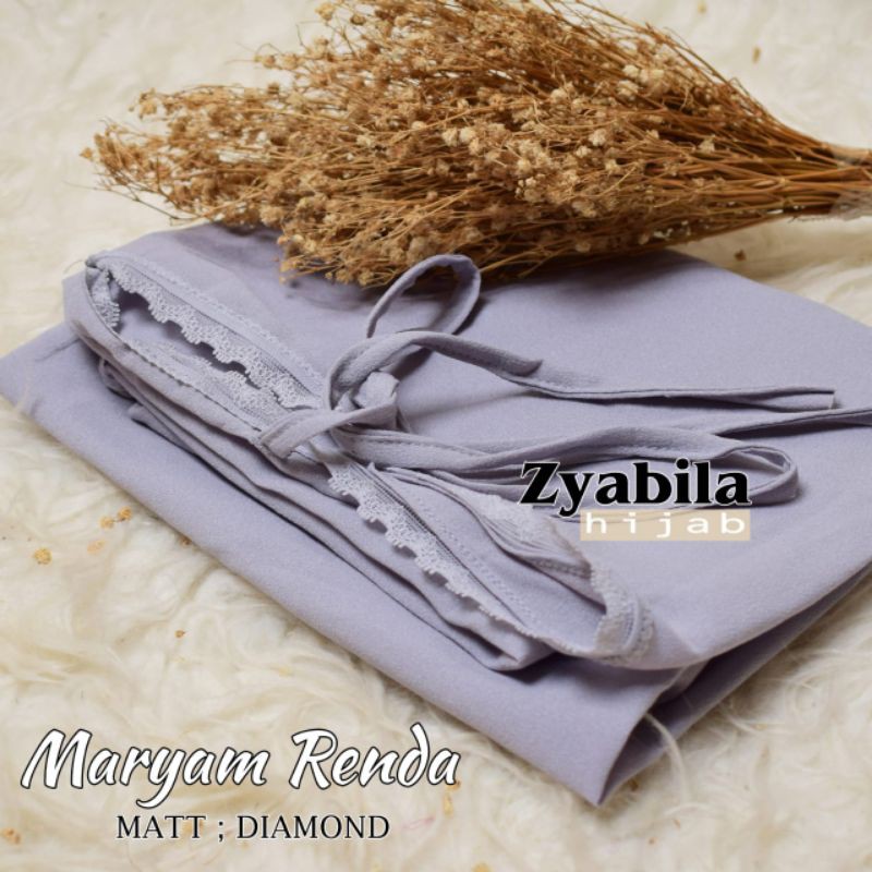 JILBAB BERGO MARYAM RENDA (COD)-Silver