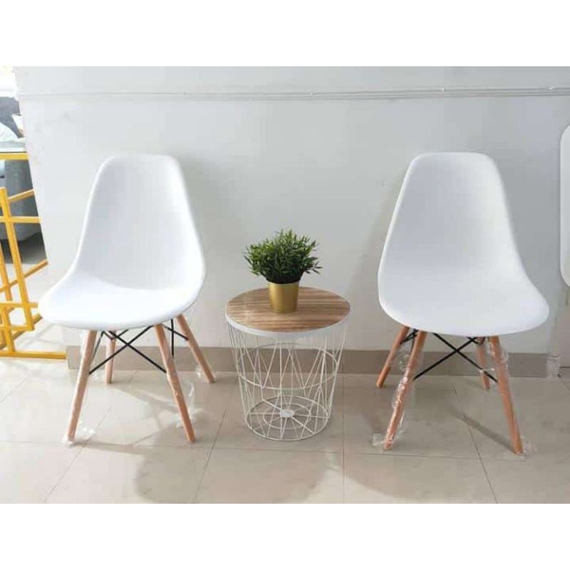 Informa kursi putih neo dacey / kursi scandinavian /Kursi makan / kursi teras