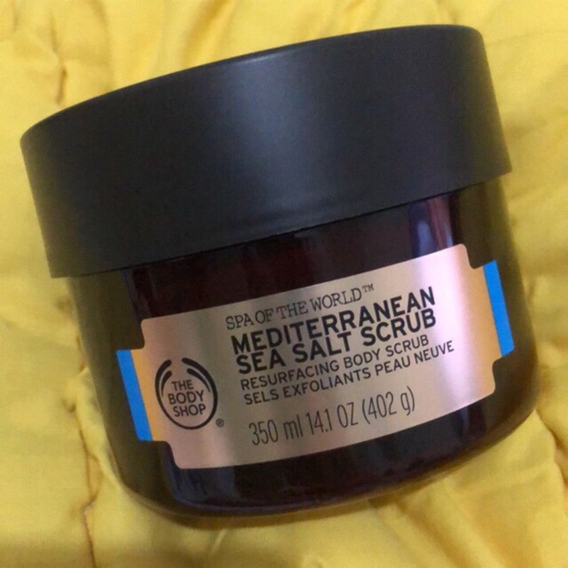the body shop mediterranean sea salt scrub