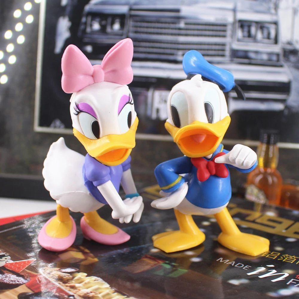 Needway Donald Daisy Duck Anime 11cm Mainan Model Anak Hadiah Mainan Anak Duck Toys