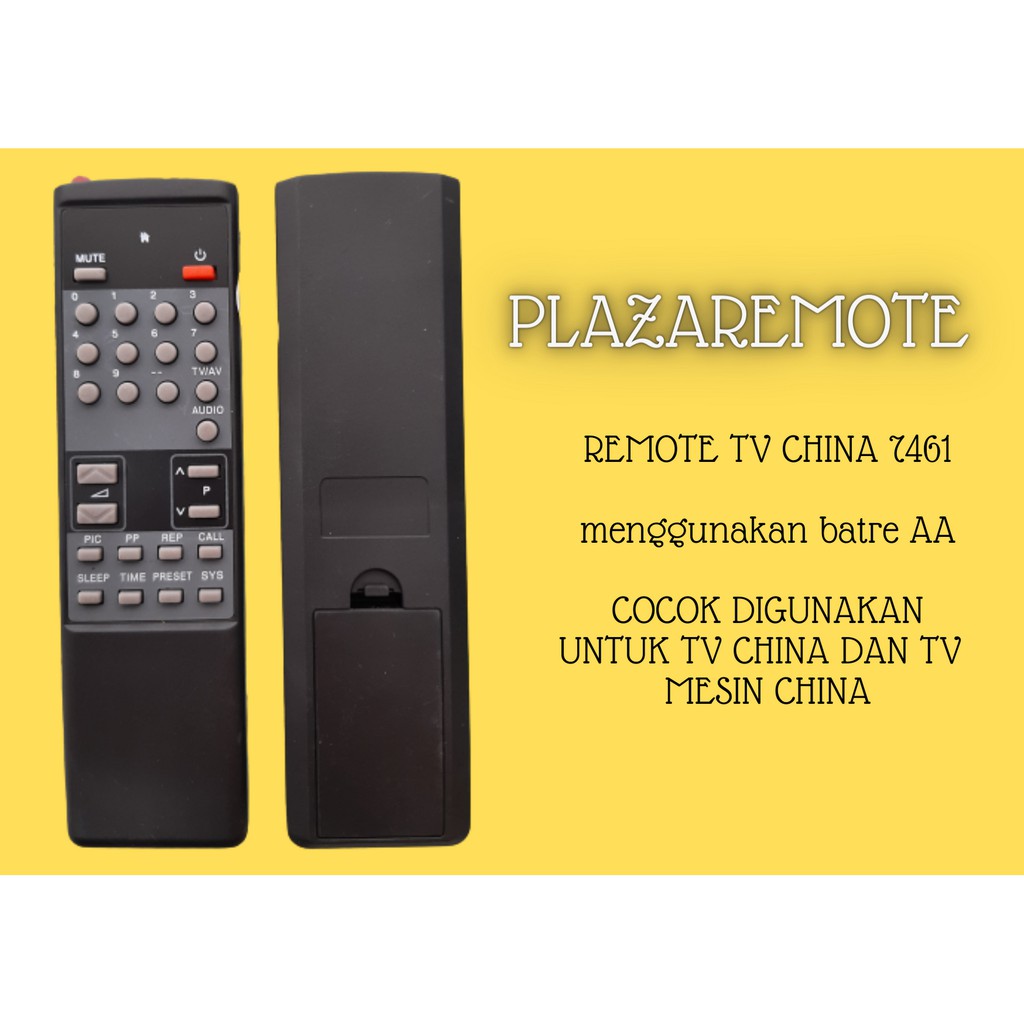 REMOTE CHINA TV CHINA 54Z4 8873 5Y29 7461 SINMENG 55L1 TABUNG