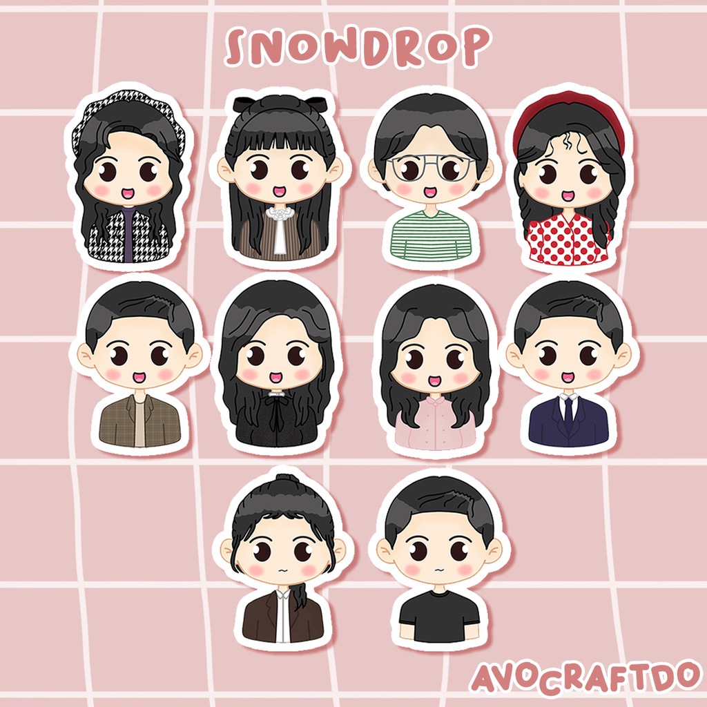 [ AVOCRAFTDO ] Sticker Kdrama Snowdrop Die Cut