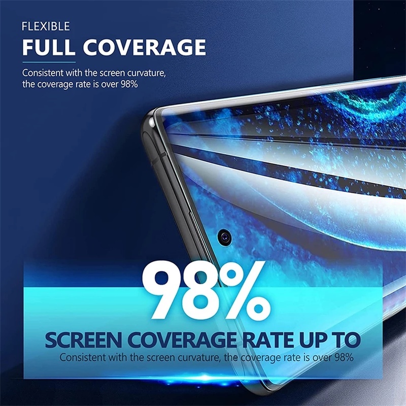 Film Hydrogel Full Coverage Pelindung Layar Depan / Belakang Untuk Samsung Galaxy S22 Ultra Plus