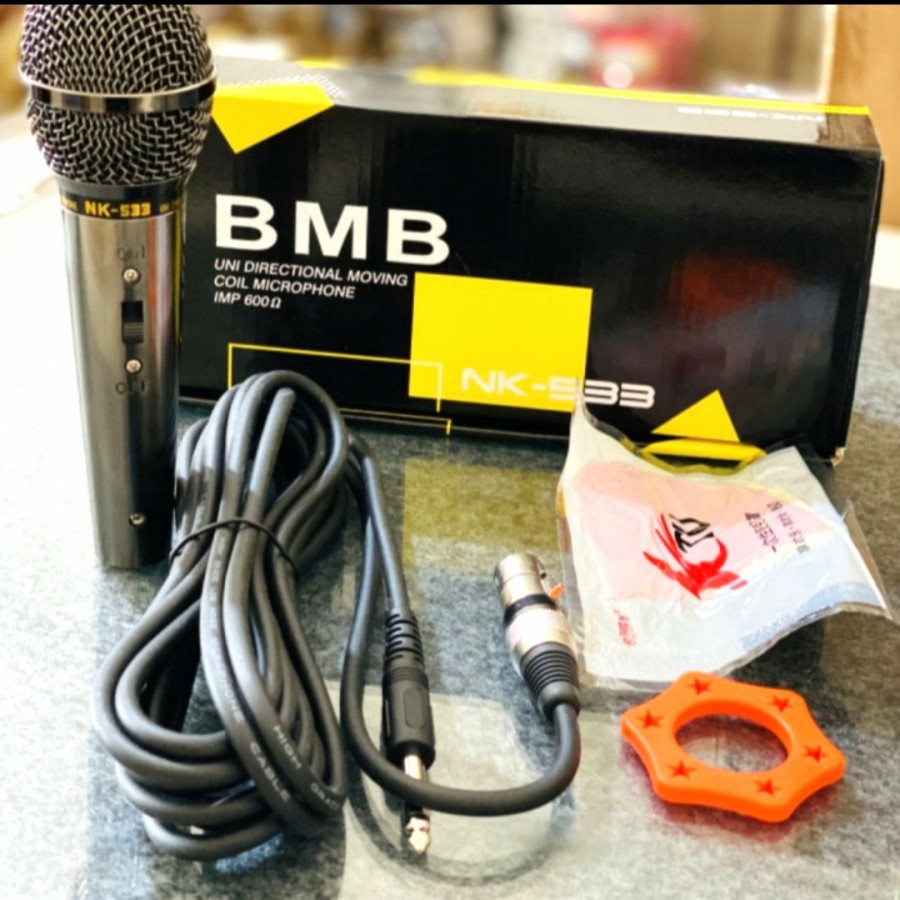 MIC KABEL BMB NK-533 MICROPHONE VOCAL KARAOKE BMB NK 533 MIC KABEL