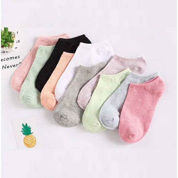 A201-A210 KAOS KAKI POLOS semata kaki mata pendek sepatu kaus stocking pakaian wanita perempuan laki laki pria cowo cewe cowok cewek murah termurah warna warni pastel pink biru ungu hitam putih merah muda hijau kuning olahraga lari jalan