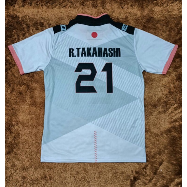 Jersey Ran Takahashi 21 dengan logo ANA ukuran M warna Putih