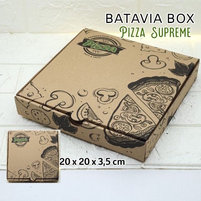 Box Pizza Dus Pizza 20x20x3,5 Supreme