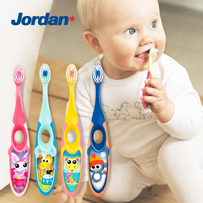 *FRAULEINCO* Jordan Toothbrush Sikat gigi bayi Step 1(0-2th), Step 2 (3-5th), Step 3(6-9th) Toothpaste Step 1 &amp; 2