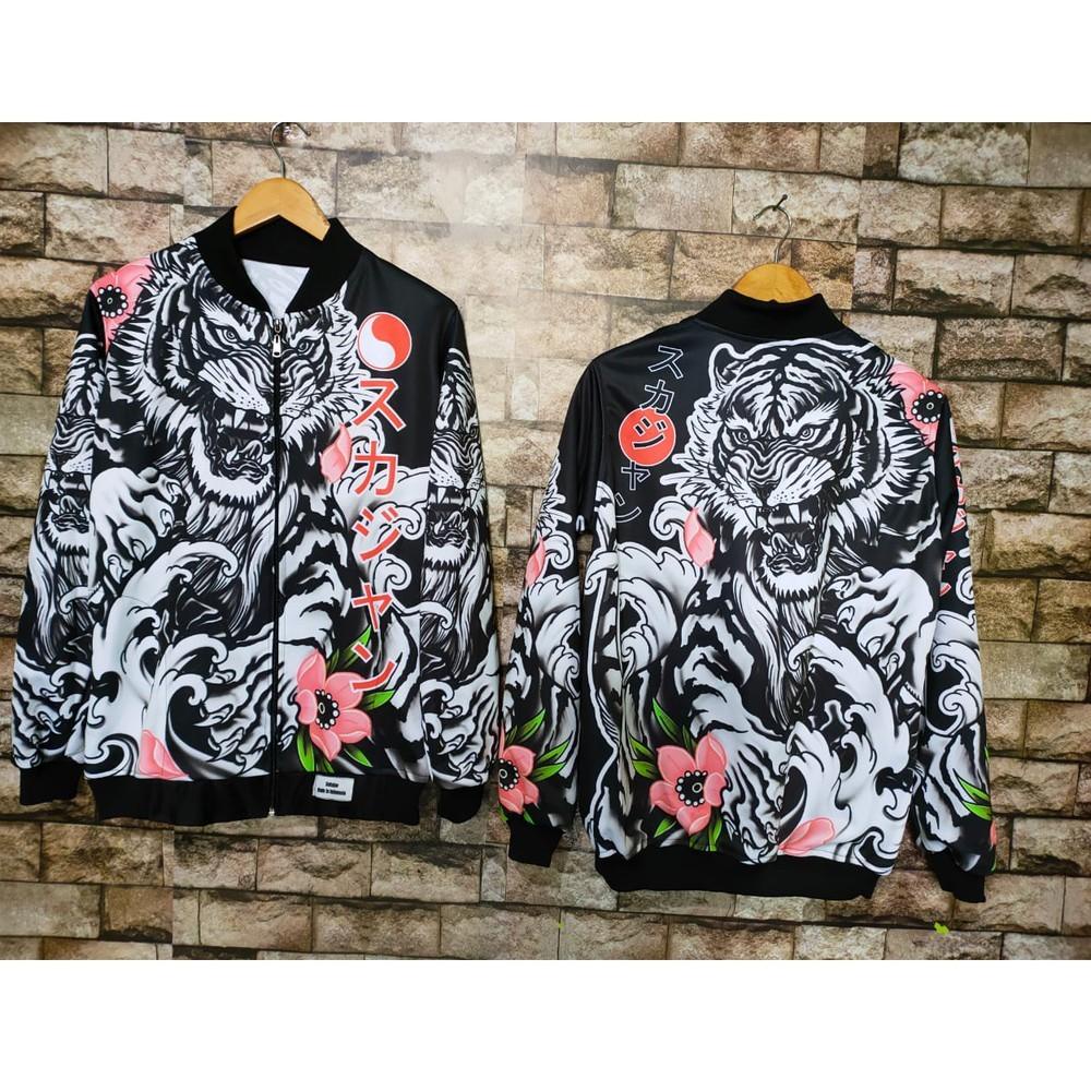[KODE PRODUK PDNCW5034] JAKET SUKAJAN YAKUZA JEPANG FULL PRINT DEWASA UNISEX SUKAZAN JAKETT