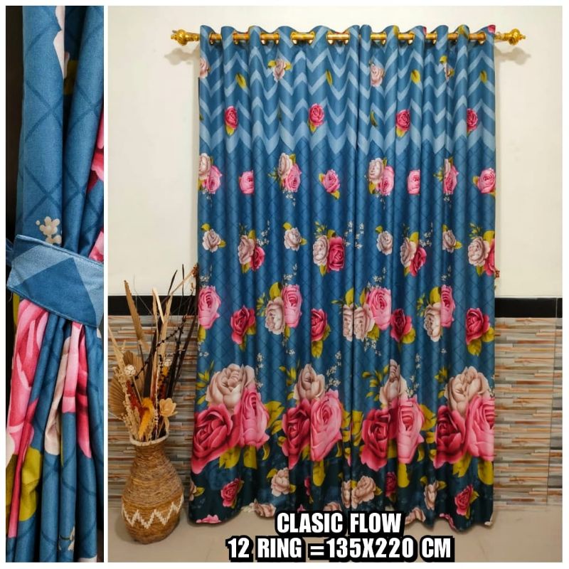 Gorden smokring ring12/135x220 Gorden murah /Gorden cantik