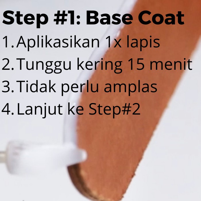 Velle EG - Cat pinggiran tepian tas kulit - cat pinggir tepi - leather edge paint - matte doff