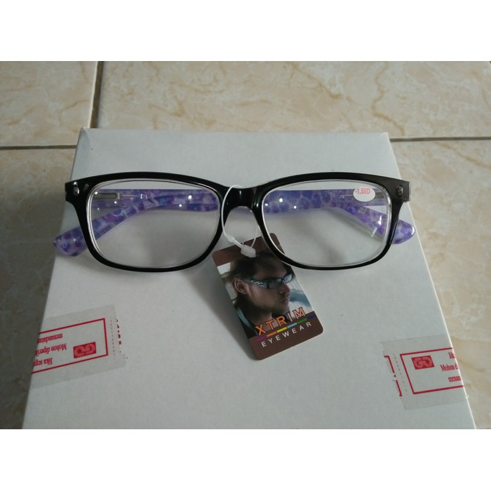 CUCI GUDANG KACA MATA MINUS BACA GAGANG MOTIF TRENDY WV REAL PICT