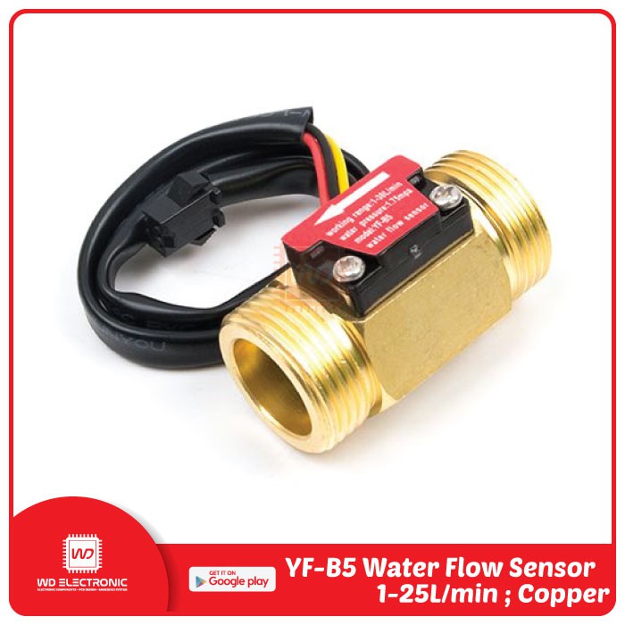 YF-B5 WATER FLOW SENSOR YF B5 FLOW SENSOR KUNINGAN 3/4 INCH