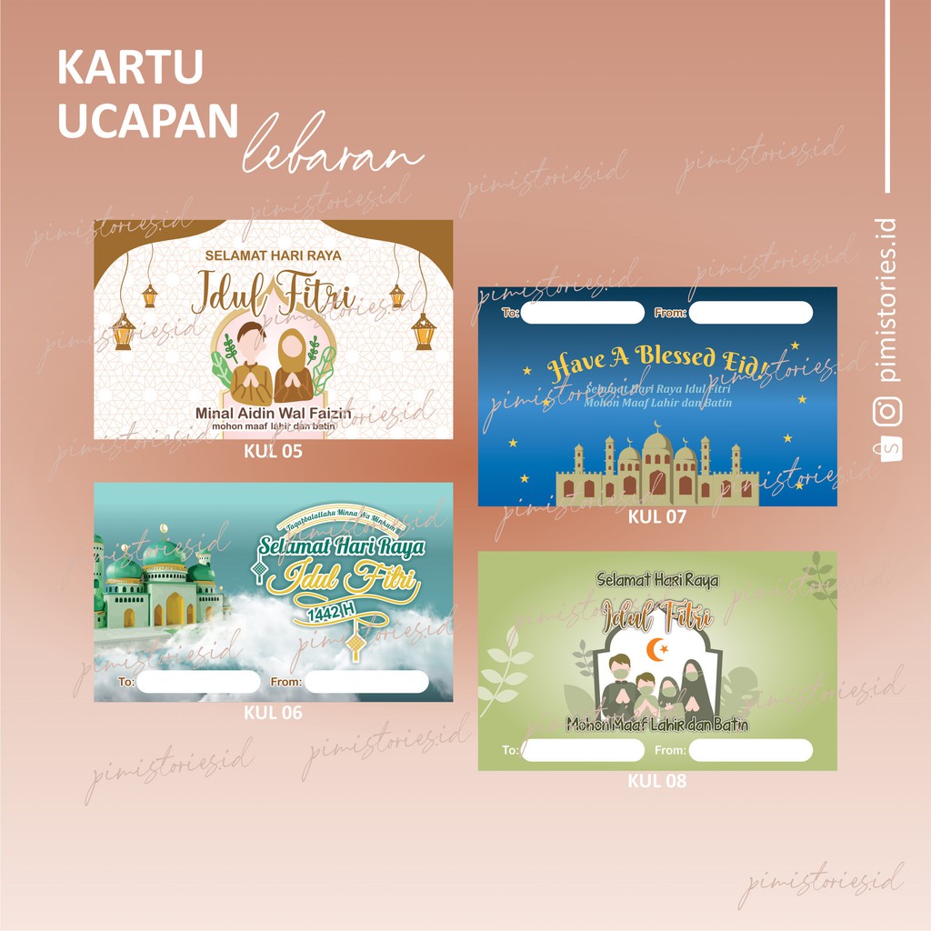 KARTU LEBARAN ⚫ THANK YOU CARD IDUL FITRI ⚫ EID MUBARAK ⚫ GREETING CARD IDUL FITRI ⚫ KARTU HAMPERS