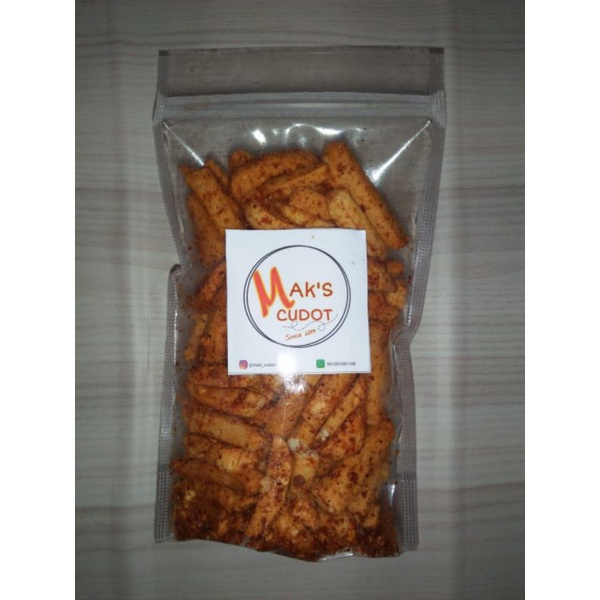 

Basreng pedas/ kriuk gurih pedas/ murah meriah mak_cudot 100gr