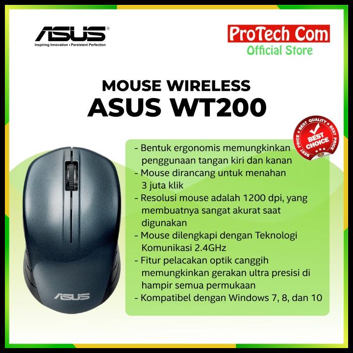 Mouse Wireless Asus Wt200 Original Resmi - Mouse Wireless Asus Wt200