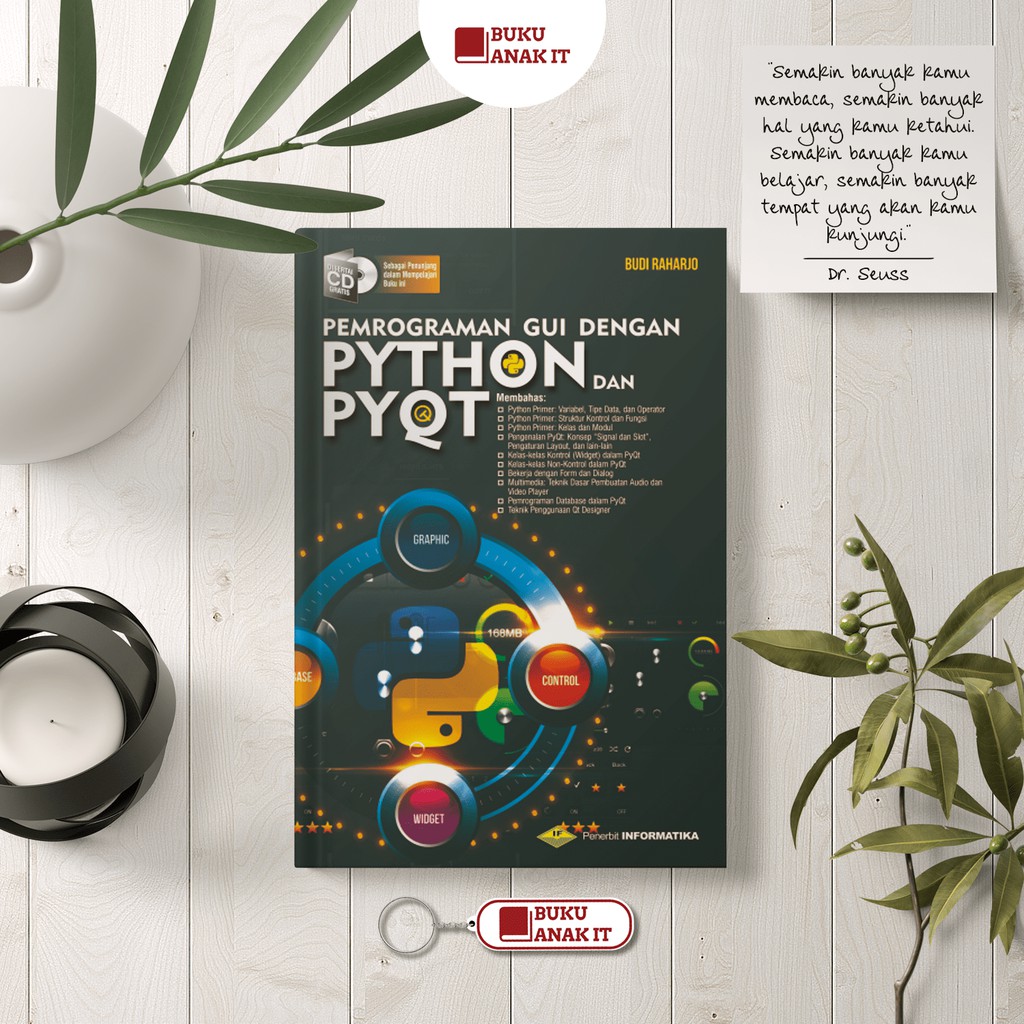 Jual Buku Pemrograman Gui Dengan Python Dan Pyqt Bonus Cd Budi Raharjo Penerbit Informatika 1849