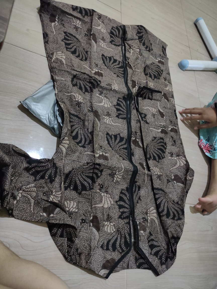 Bavc Batik Tunik Zipper Depan M L Xl Xxl