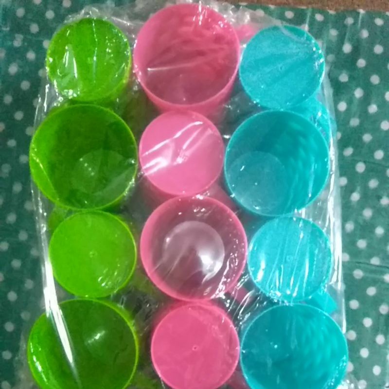 Gelas Plastik / Gelas Minum Warna / Gelas Cangkir Minum Motif Tikar