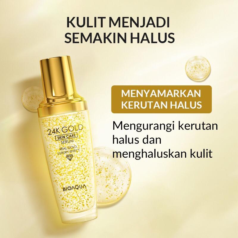 RADYSA - BIOAQUA 24K Gold Facial Kit paket skincare (Gold Toner 100ml+Gold Serum 100ml+Essence Cream 50g)