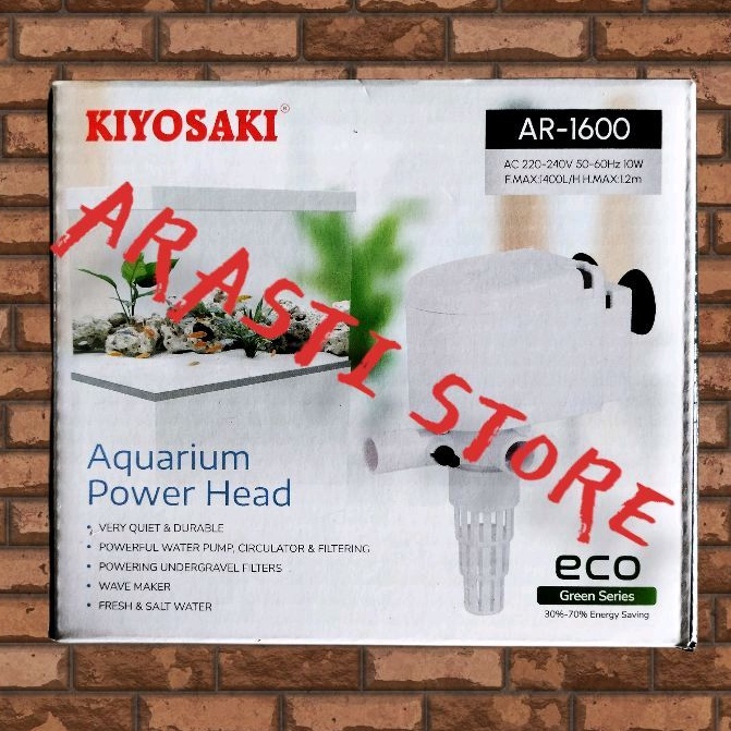 pompa celup aquarium aquascape eco green series hemat listrik KIYOSAKI AR-1600