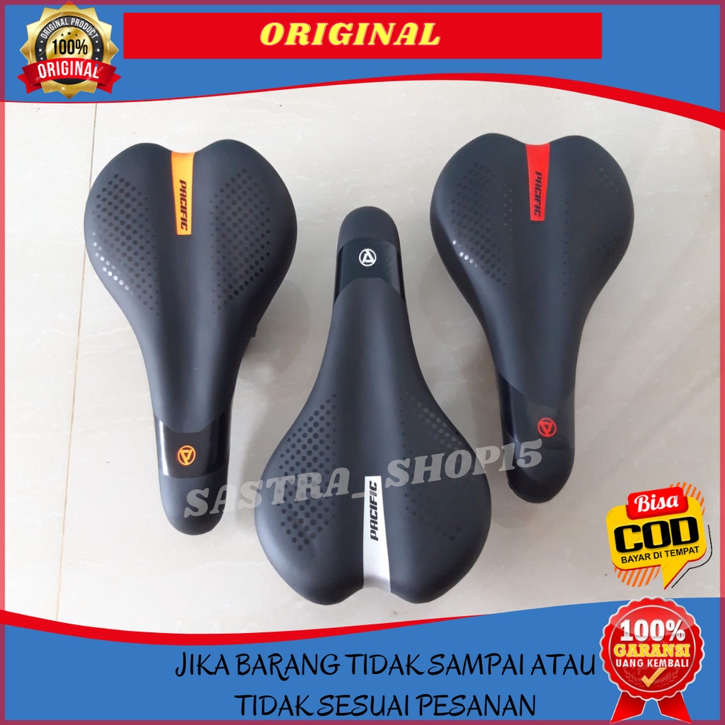 SADDLE PACIFIC Sadel Sedel Jok Sepeda Bmx Mtb Gunung Dewsa Murah Empuk Kuat Awet