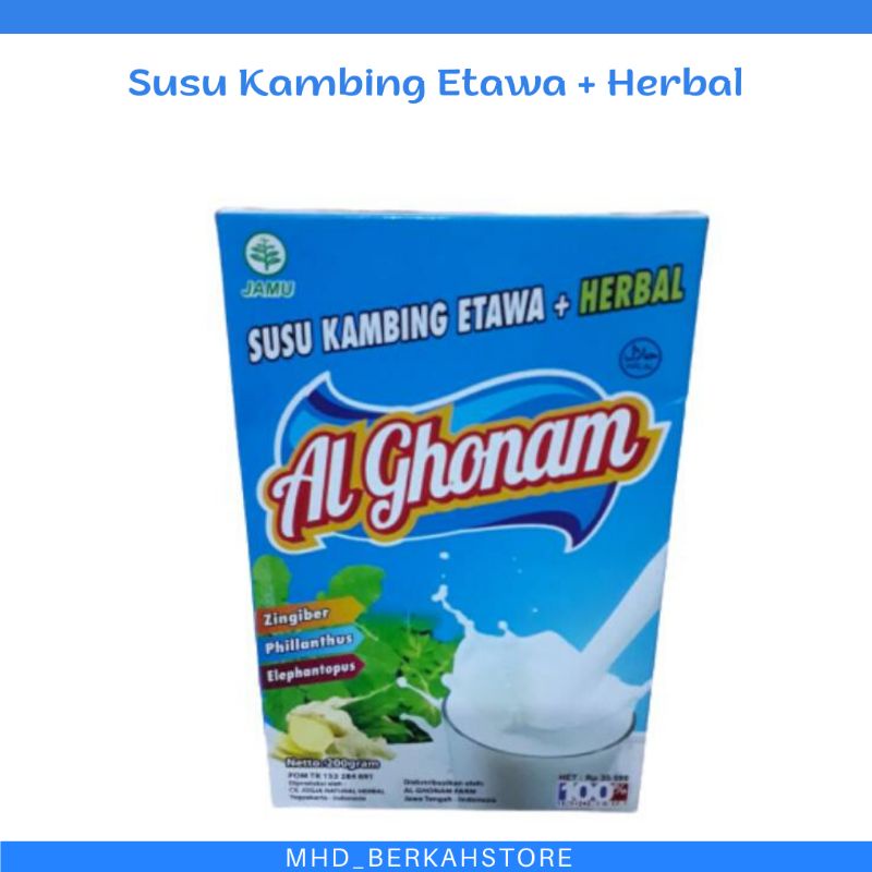 Susu Kambing Etawa Al Ghonam plus Herbal 200gr