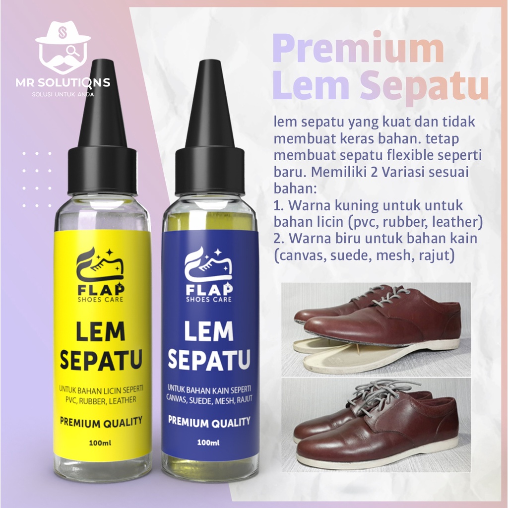 Lem Khusus Sepatu Super Kuat Original Karet Tahan Air Perawatan Sepatu Bola PVC Karet Kulit Canvas Suede Mesh Rajut Rubber Leather Super Kuat Shoe Glue Flap Spotless Shoes Shoe Cleaner Care LS3