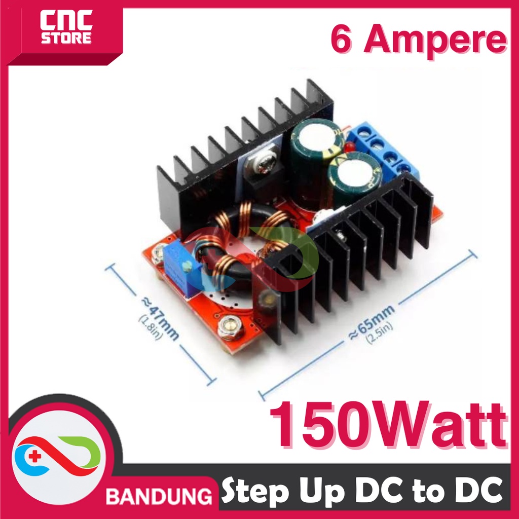 150W DC STEP UP BOOST CONVERTER 6A 10-32V TO 12-35V MODULE