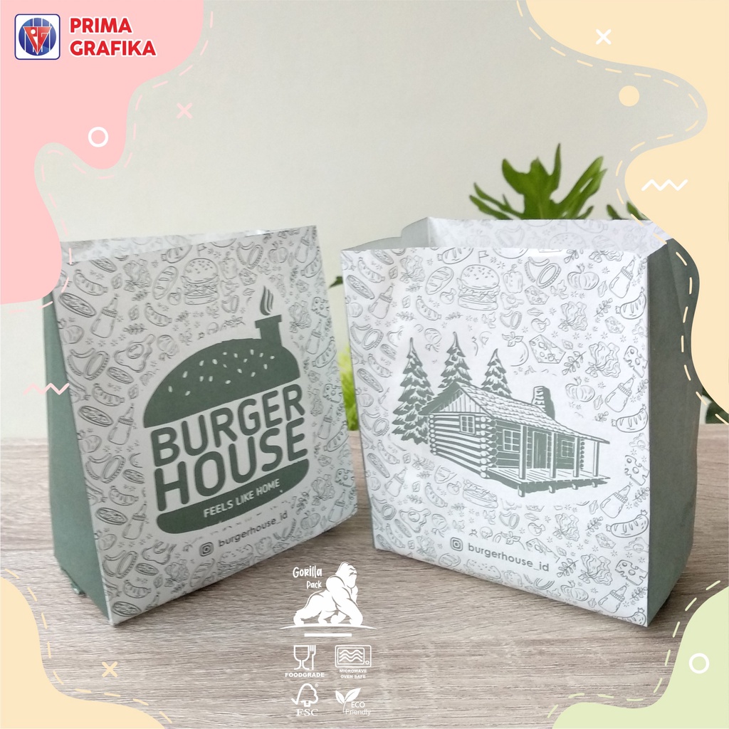 

Custom Paper Bag Size S Foodgrade - Paperbag / Kantong Kertas / Kemasan / Packaging