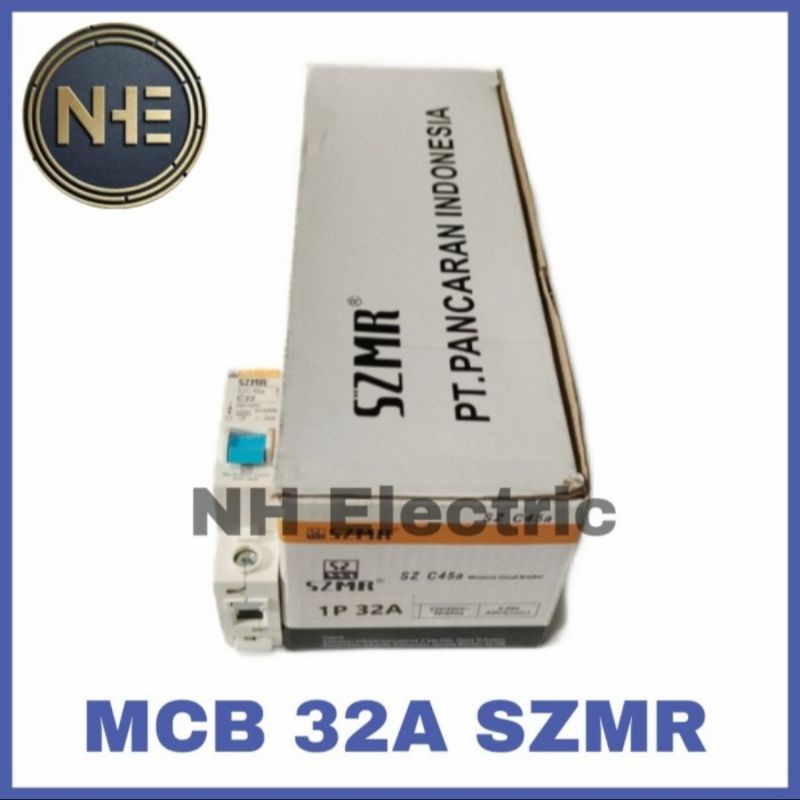 Mcb 1 Phase Szmr 2A, 4A, 6A, 10A, 16A, 20A, 25A, 32A, Dan 40A SNI