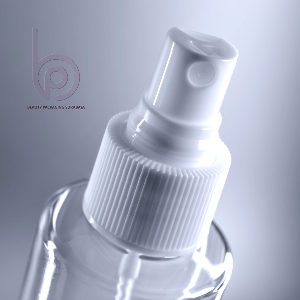 Botol Plastik PET 150ml RF Bening Tutup Spray