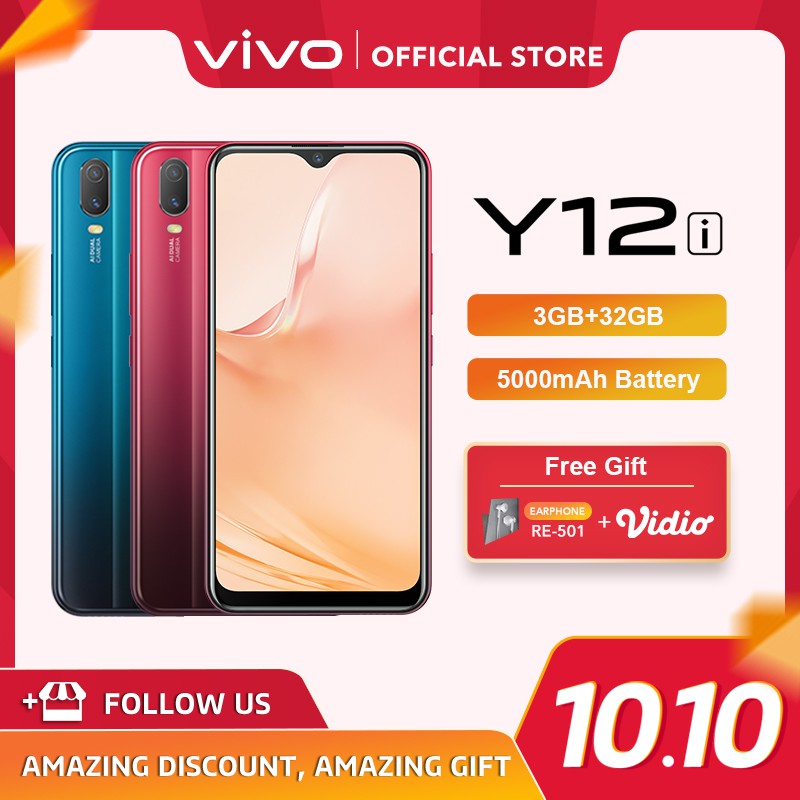 [NEW] vivo Y12i 3GB / 32GB - 5000mAh - Garansi Resmi vivo