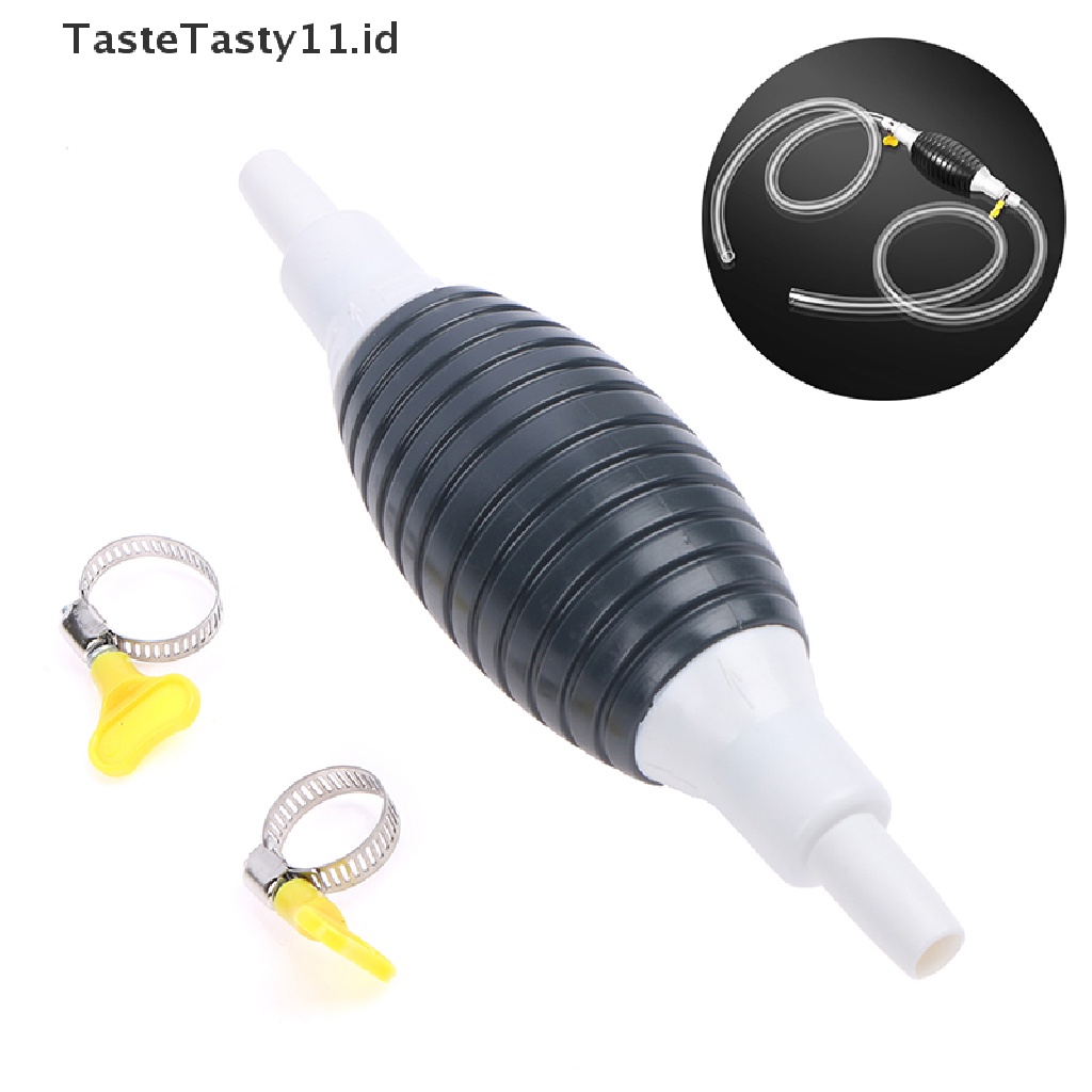 【TasteTasty】 Universal For Car Motorcycle Fuel Pump Hand Diversion Suction Pipe Liquid Transf .