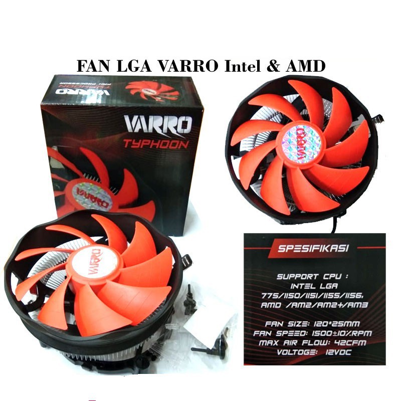 FAN PROC. VARRO LGA 775/1155/1150 FOR DC / Ci3 / Ci5