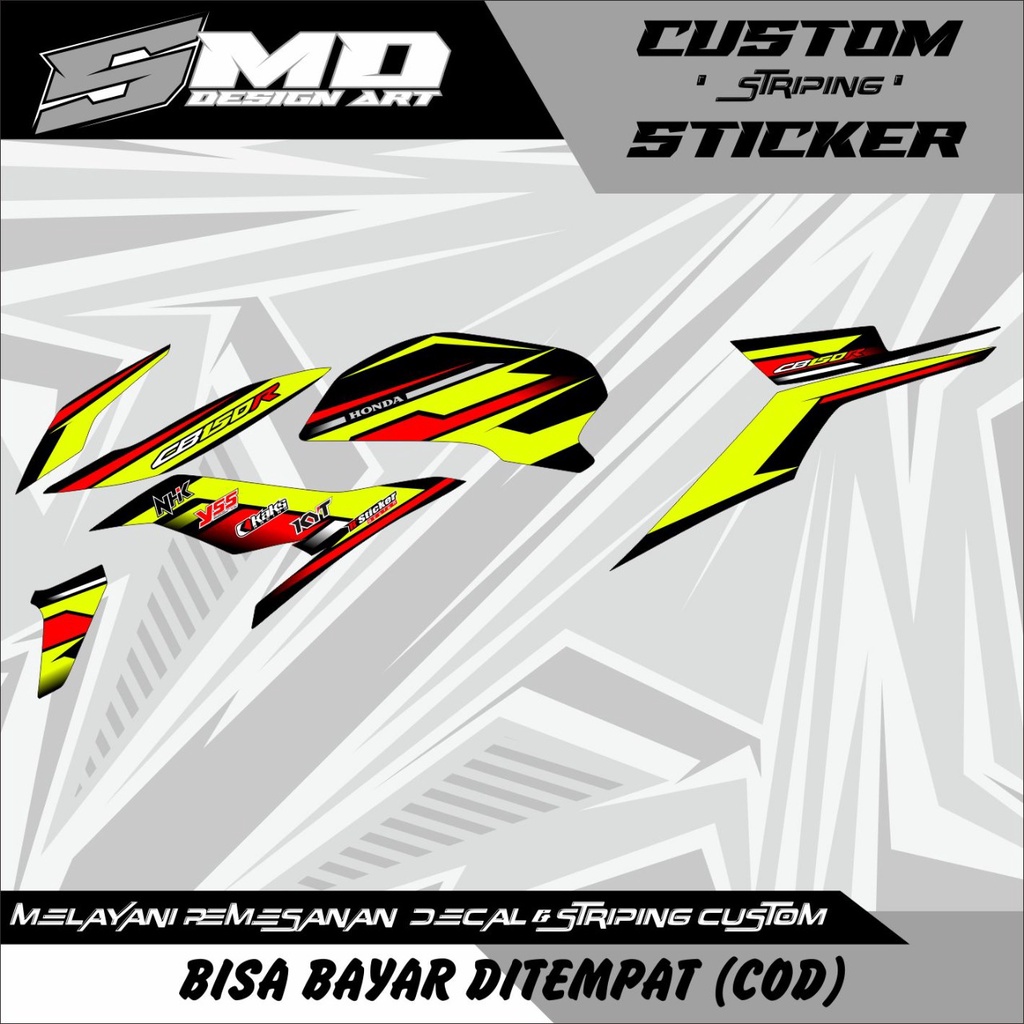 STIKER VARIASI BODY MOTOR HONDA CB 150R G3