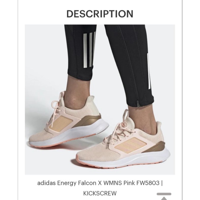 Adidas RUNNING Energy Falcon X Shoes Wanita Pink FW5803 Preloved