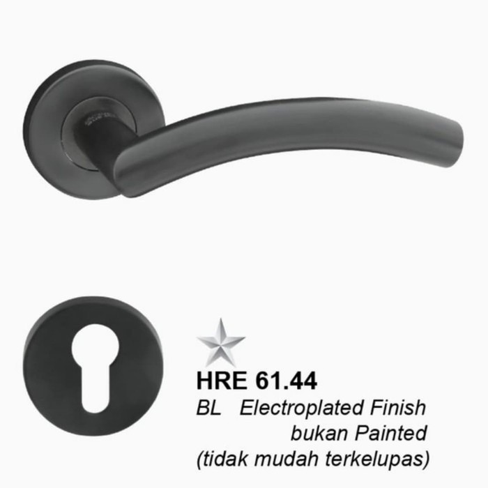 SOLID - GAGANG PINTU/HANDLE PINTU HITAM SOLID HRE 61.44 BLACK STAINLESS STEEL SUS 304
