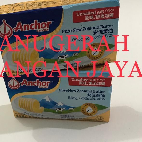 

✬ Anchor Unsalted Butter 227gr MPASI Bayi ◘