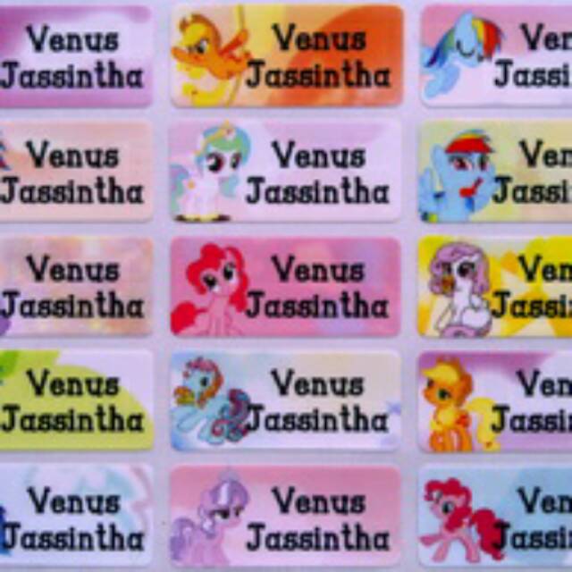 

Label Nama Waterproof Bisa tempel di Buku, Tempat Pensil dll