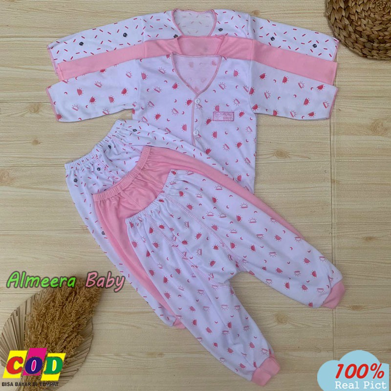 Isi 18 PCS Paket Lahiran Baju Celana Bayi Gift Set Kado Lahiran Usia 0-3 Bulan Almeera Baby and Kids