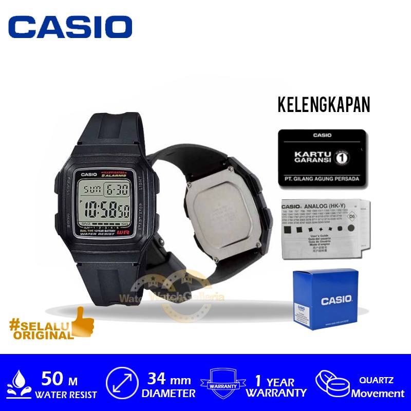 Casio General F-201WA-1ADF/ F201WA1ADF/ F201WA ORIGINAL