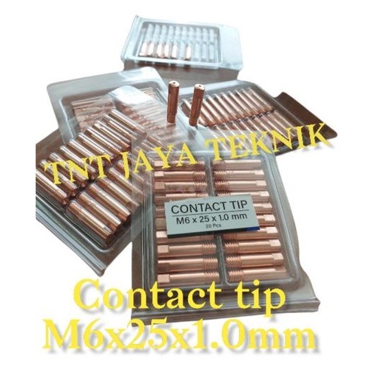 CONTACT TIP M6X25X1MM SPUYER LAS MIG M6X25X1MM KONTAK TIP