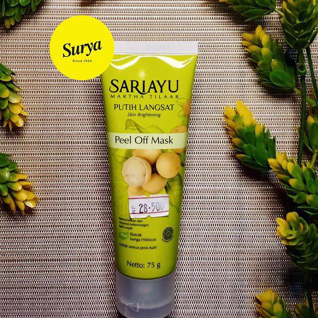 Sariayu putih langsat skin brightening Peel Off Mask