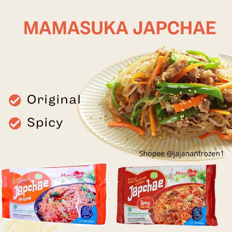 MamaSuka Japchae Original &amp; Spicy 111 gram