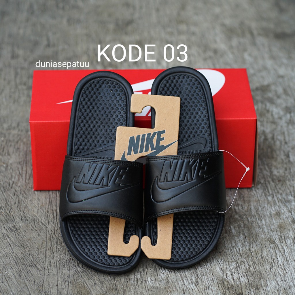 SANDAL Pria Nike Benassi Sendal Slop Grade ORI-4