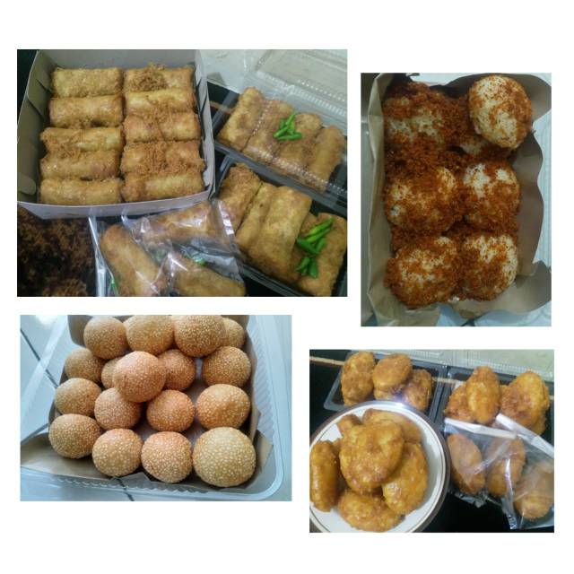 

Sosis solo, gemblong, onde-onde, ketan srundeng