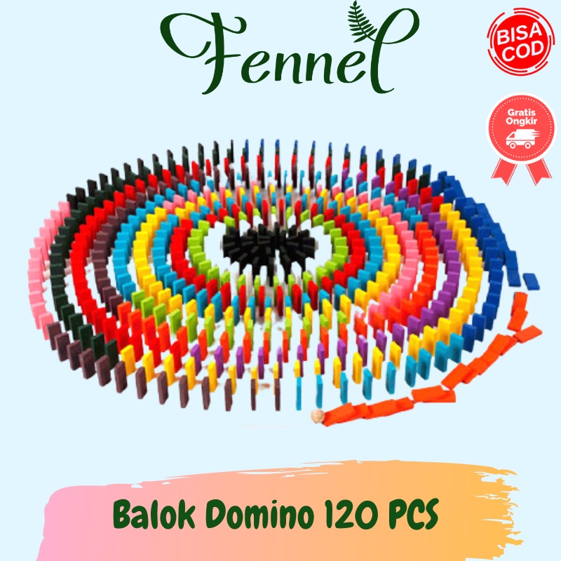 Mainan Balok Domino 120 PCS ZMY-1