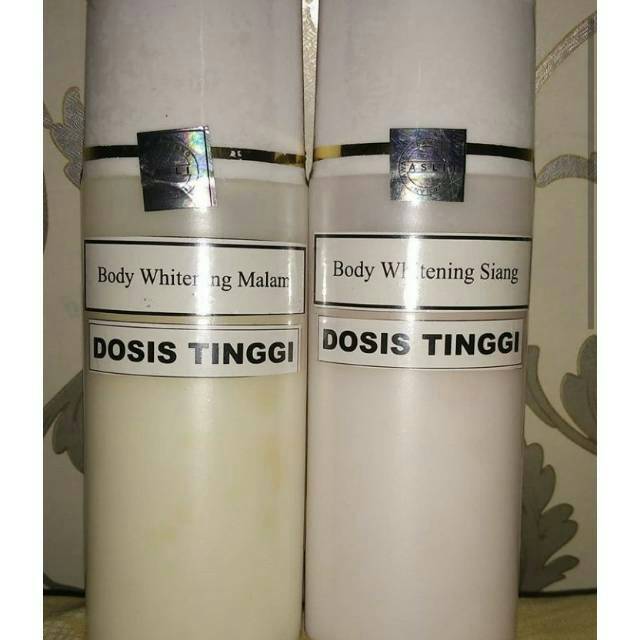 Lotion whitening dosis tinggi siang/dosis tinggi malam