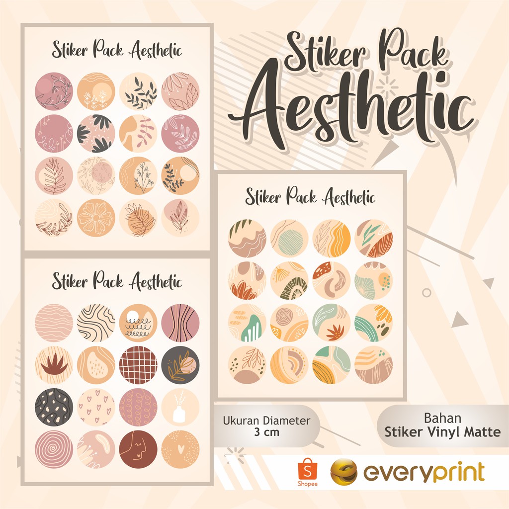 

STIKER LABEL PACK AESTHETIC